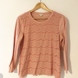*2/$20* J Crew Lace Top